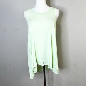 Sweaty Betty Tank‎ Top Easy Peazy Light Green Racerback Tunic Bamboo Size Medium